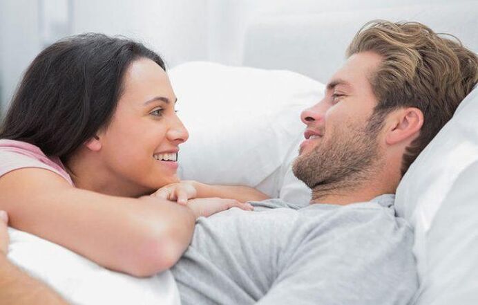 a woman in bed with a man who has increased the potential of folk remedies