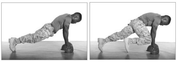 Plank with bent knees - an improved version of the classic exercise