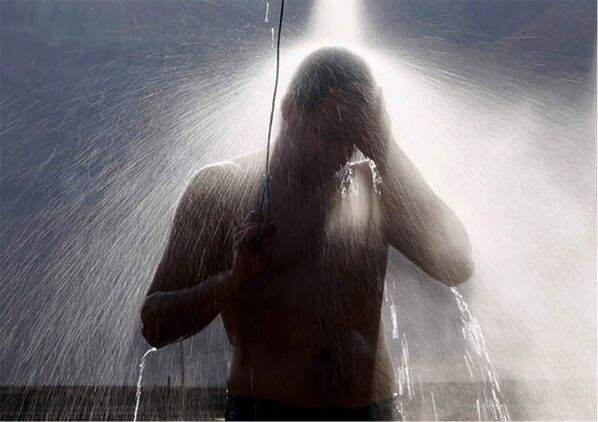 If a man feels tired, he needs a contrast shower