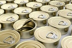 canned food as a potentially dangerous product